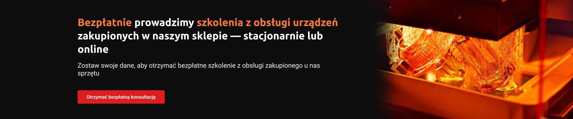 Bezpłatnie szkolimy w zakresie obsługi sprzętu zakupionego w naszym sklepie
