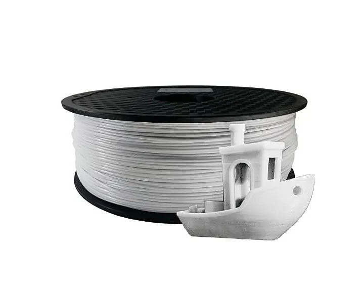 ABS filament KLEMA 1.75 mm Biały 1 kg