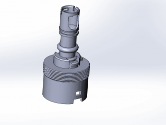 Model 3D CAD złożonego elementu mechanicznego