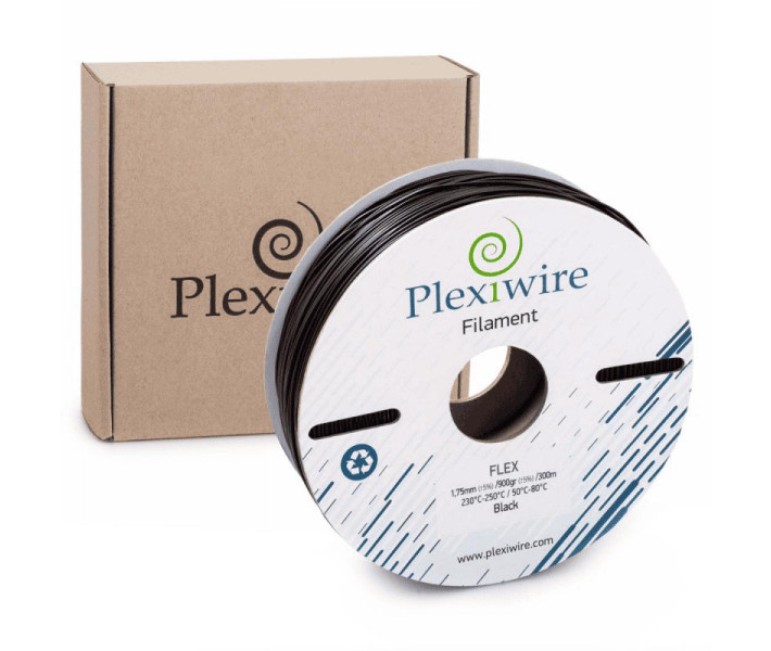 Flex filament Plexiwire 0.9 kg 1.75 mm Czarny