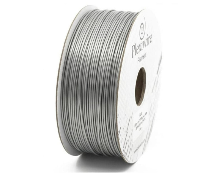 PLA filament Plexiwire 0.9 kg 1.75 mm Srebrny