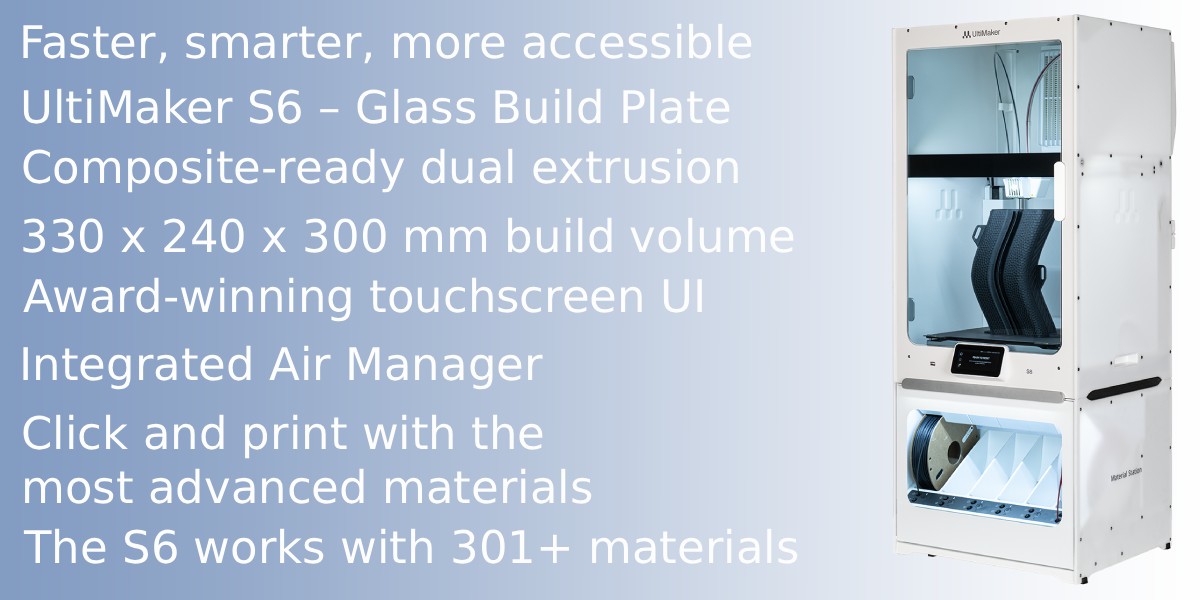 Zintegrowany system produkcyjny UltiMaker S6 Pro Bundle Glass Plate