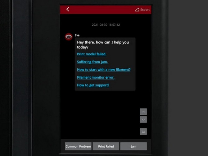 Inteligentny interfejs asystenta EVE Smart Assistant