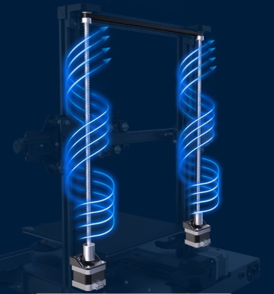 Stabilna konstrukcja z podwójną osią Z w Ender-3 S1