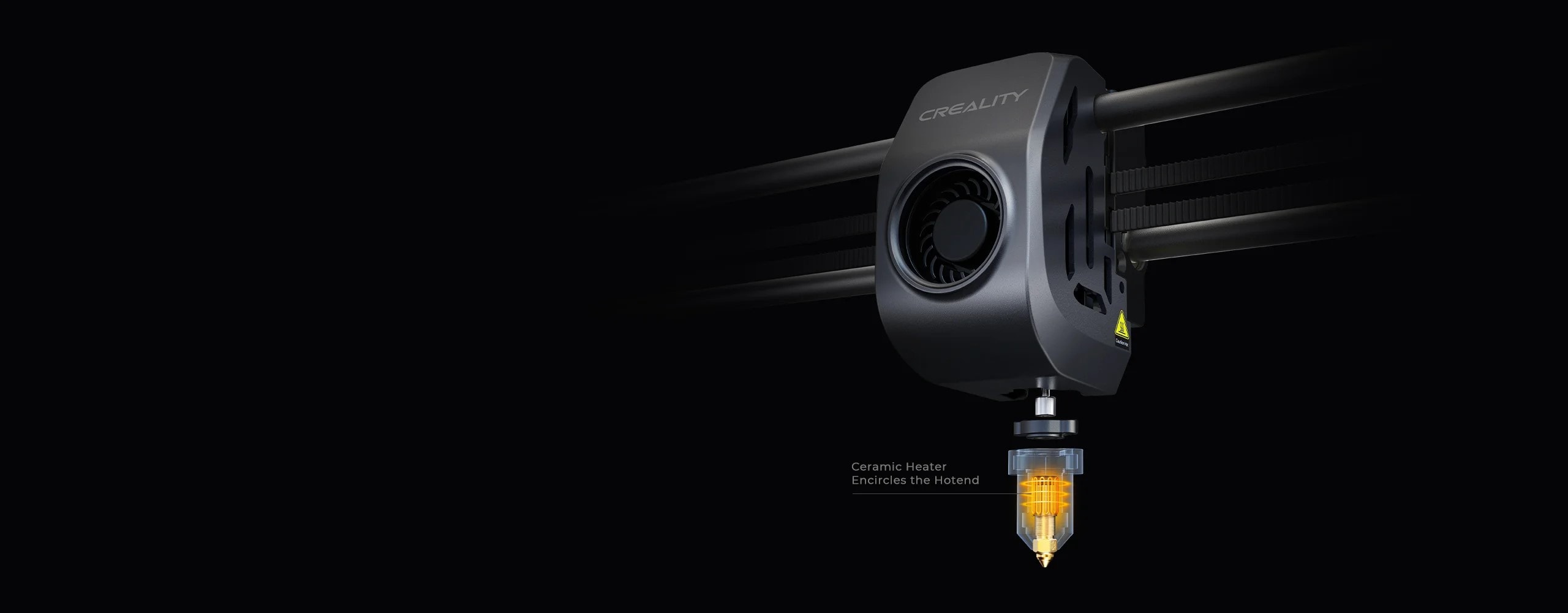 Nowoczesny ekstruder i ceramiczny hotend Creality K1