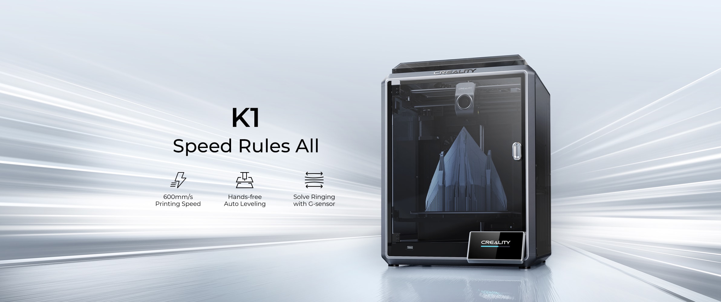 Superszybka drukarka 3D Creality K1 – prędkość druku do 600 mm/s