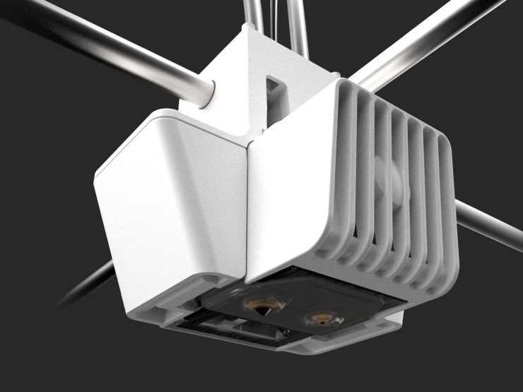 Głowica drukująca UltiMaker S7 z nowym czujnikiem indukcyjnym
