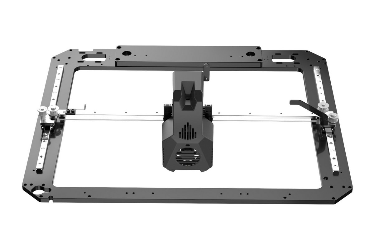 Zaawansowany mechanizm ruchu CoreXY w przemysłowej drukarce Guider 3
