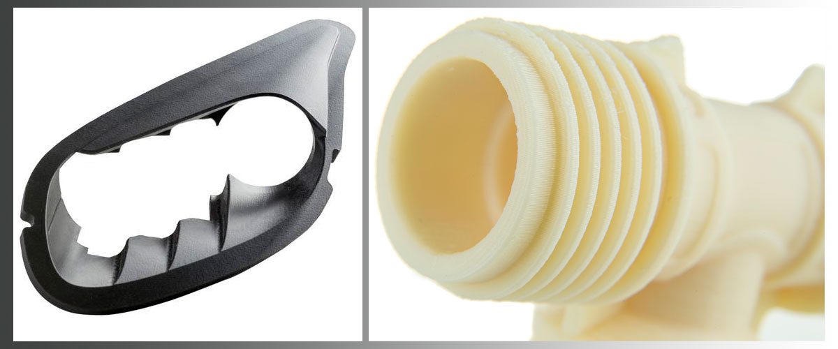 Precyzyjne wydruki 3D z modelu Omni200 prezentujące wysoką jakość powierzchni